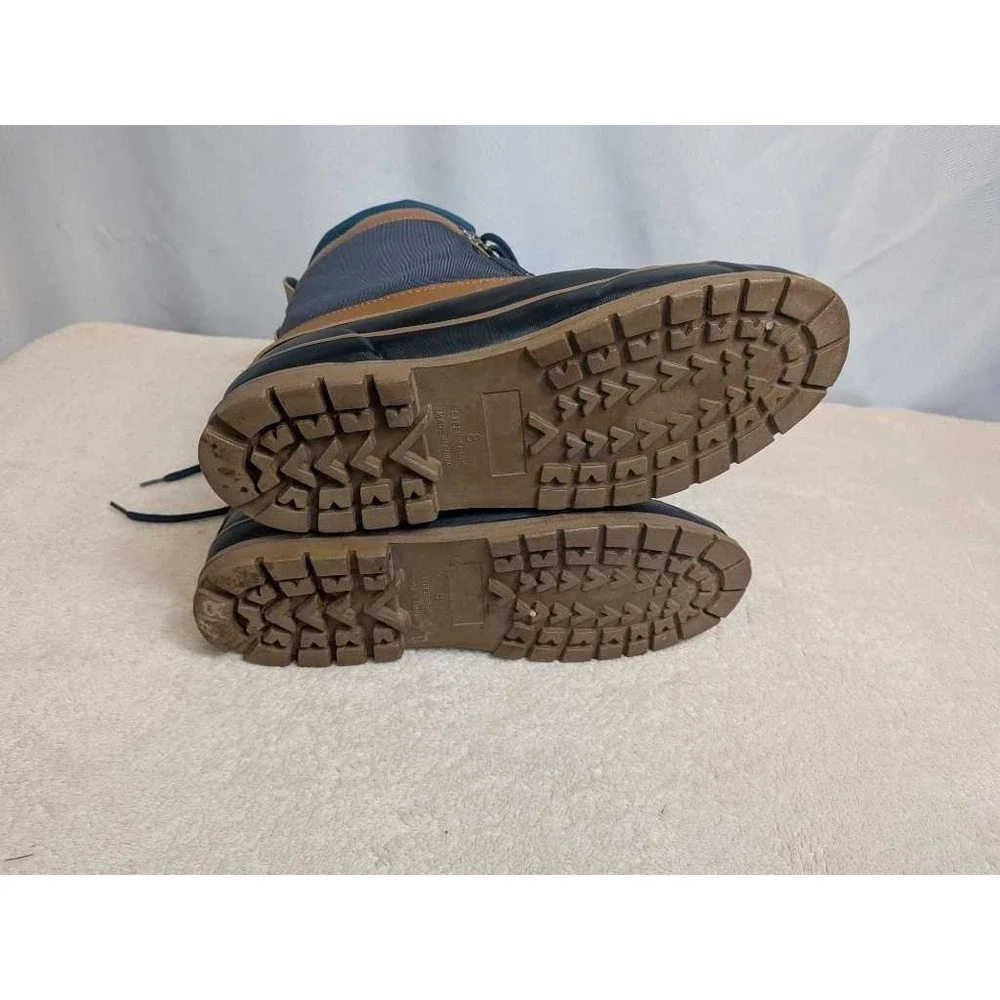 Rugged Outback‎ Teal Brown Quilted Insulated Winter Snow Boots Size 8